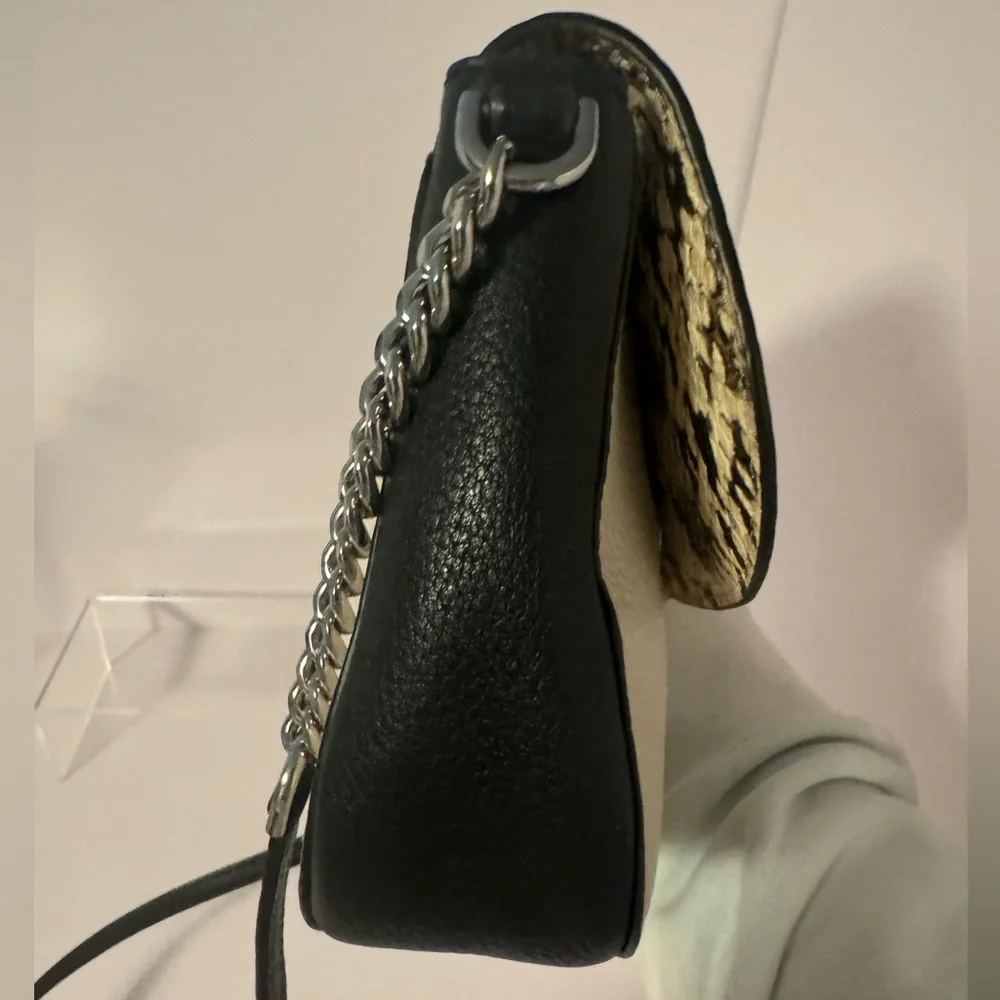 #201 Michael Michael Kors Python Half Dome Small Crossbody Bag - Picture 15 of 16